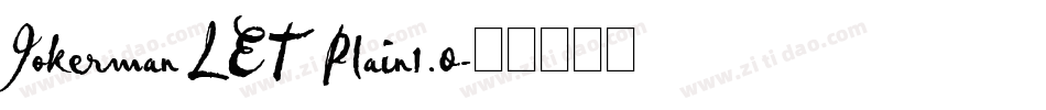 Jokerman LET Plain1.0字体转换